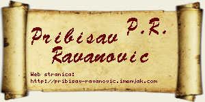 Pribisav Ravanović vizit kartica